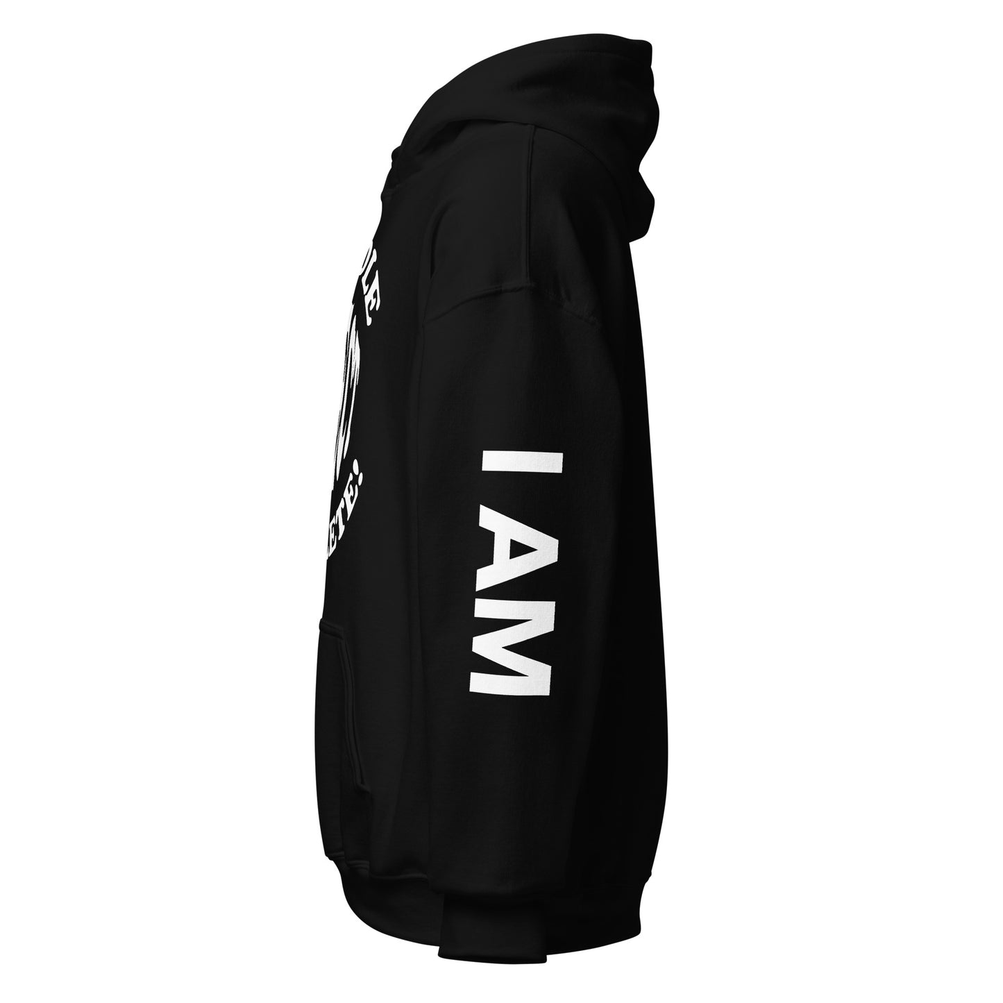 'Whole, Perfect, Complete' Black unisex hoodie