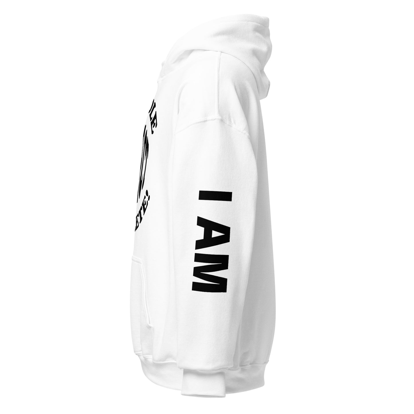'Whole, Perfect, Complete' White Unisex hoodie