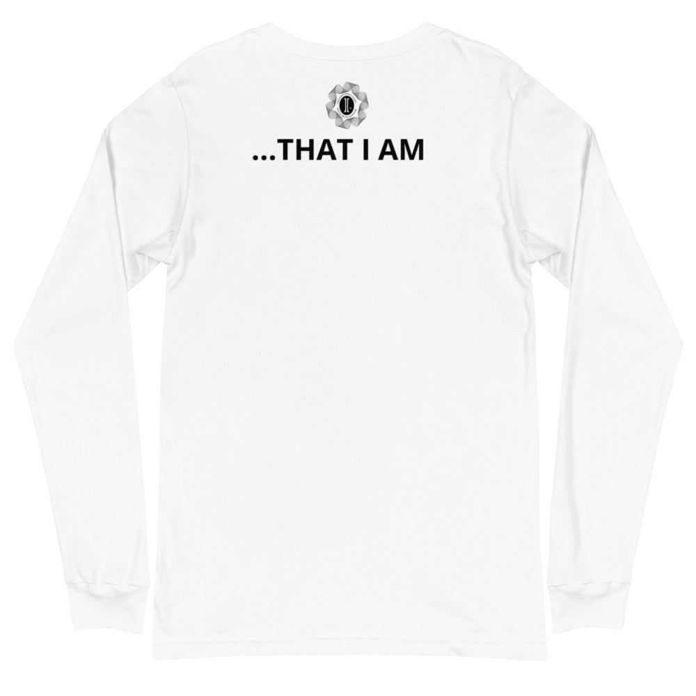 White 'I AM' Long Sleeve Tee