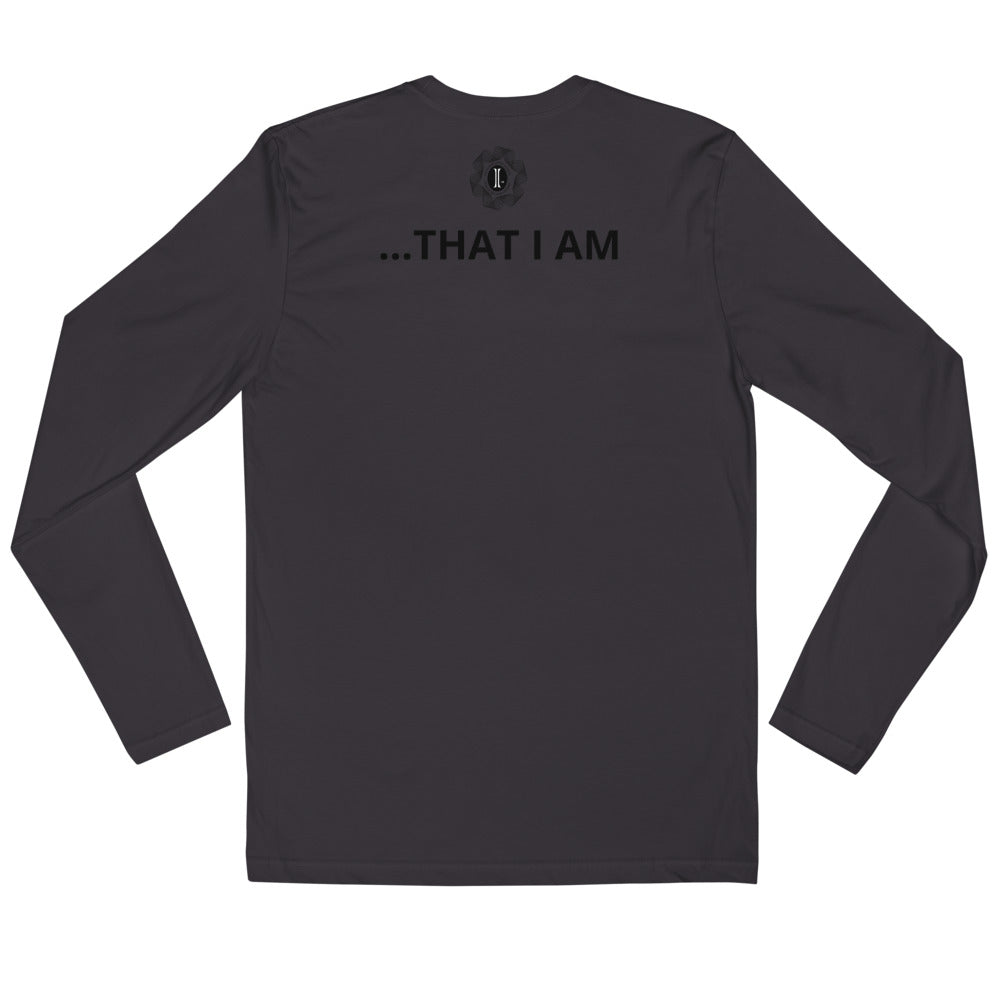 'I AM' Unisex Long Sleeve Fitted Crew soft feel