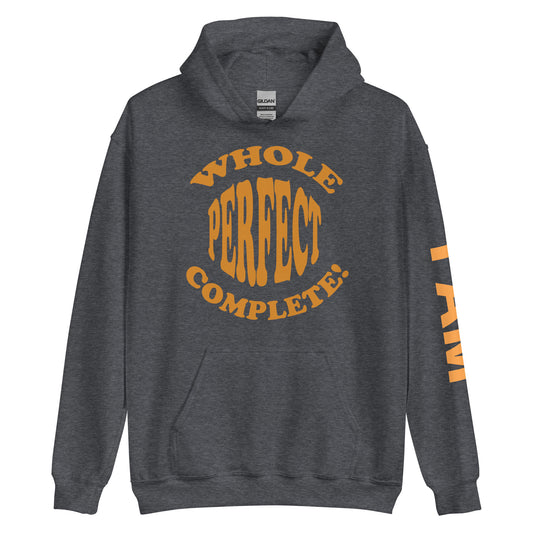 'Whole, Perfect, Complete' Unisex hoodie dark heather gray