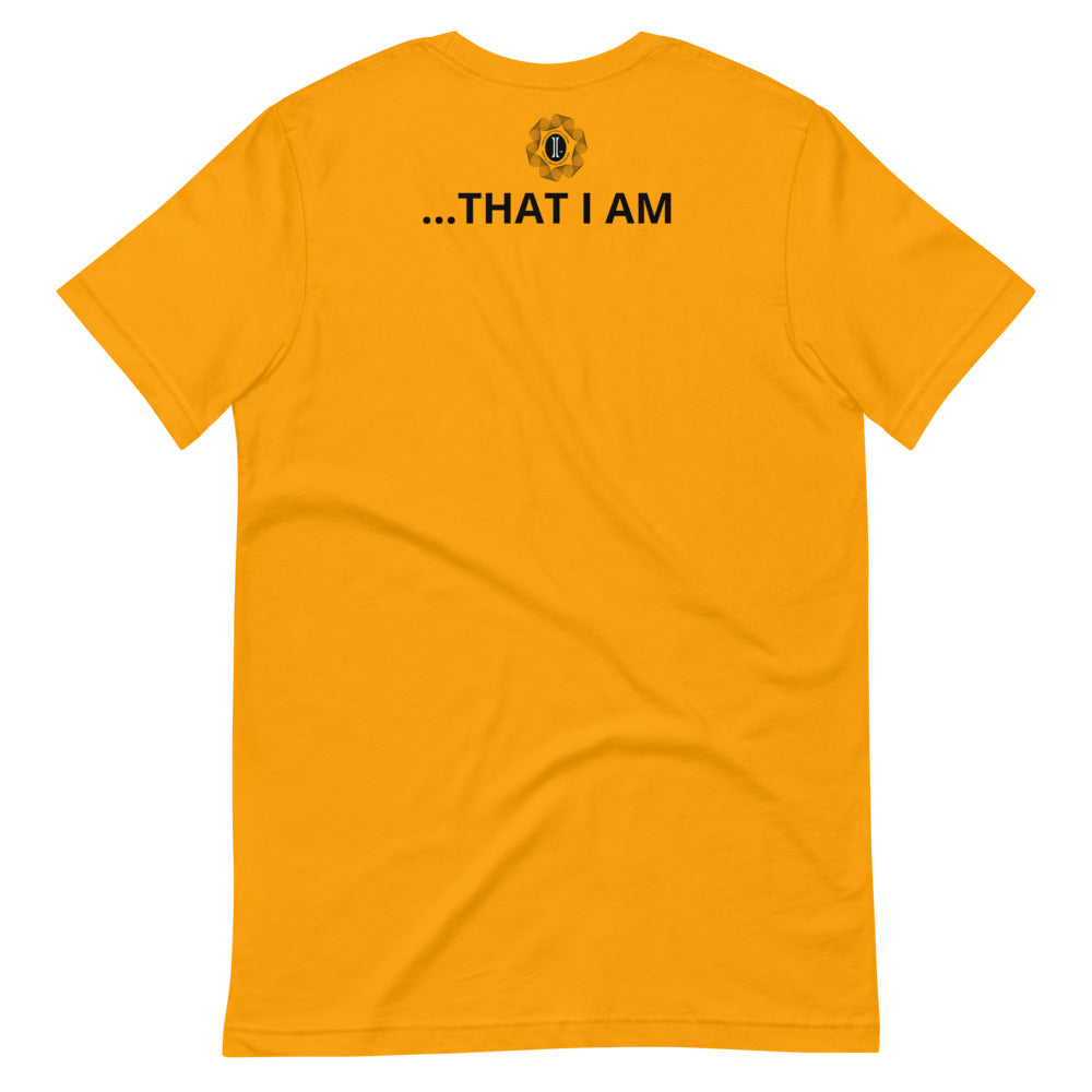 Gold 'I AM' Short-Sleeve Unisex T-Shirt
