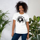 Short-Sleeve Unisex T-Shirt White 'My Word Creates My World!'